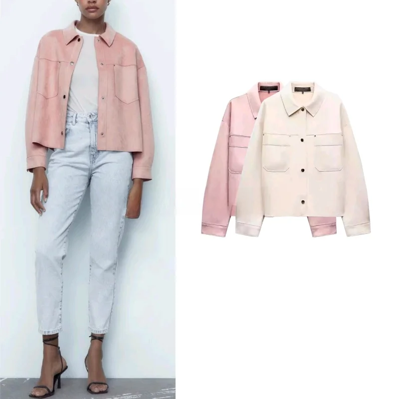 Fall New Arrival Women's College Sle Long Sve Faux Fur ort Jaet Outerwear  Collar Classic Commute Sle Loose Fit