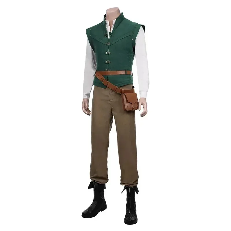 LCK01 Halloween Flynn Rider Tangled Rapunzel Cosplay Costume Adult Carnival Uniform Anime Halloween carnival Party CostumesYh1@！