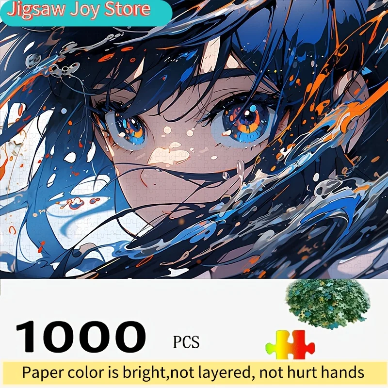 

1 Box of s Popular Anime Character Jigsaw Puzzle, 50x70cm / 19.69x27.56 Inches, Large-sized Home Decor Puzzle, DIY Fun Activit