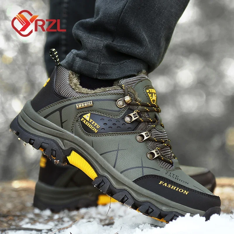 Yrzl Herren Schneeschuhe Outdoor Wanderschuhe Winter warme Herren Schuh Training atmungsaktive kausale Walking Sports chuh für Herren Turnschuhe