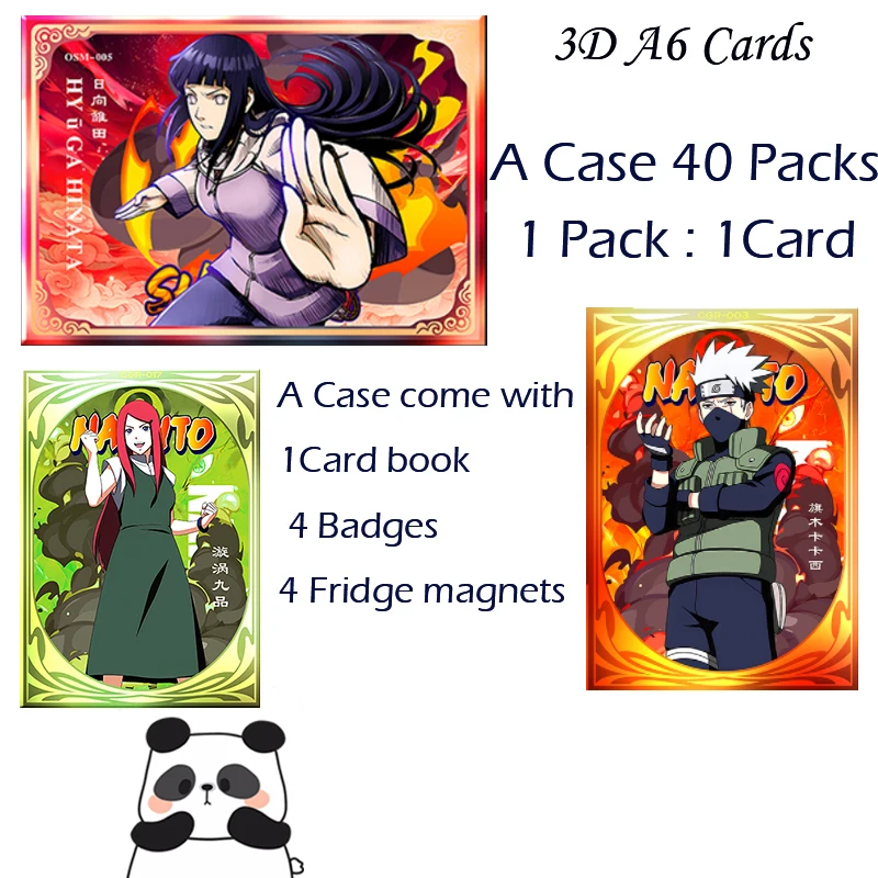 Bargain Price A6 Size Naruto Card Hobby Anime Collectible Cards Toy Party Game Cards Kids Birthday Gifts