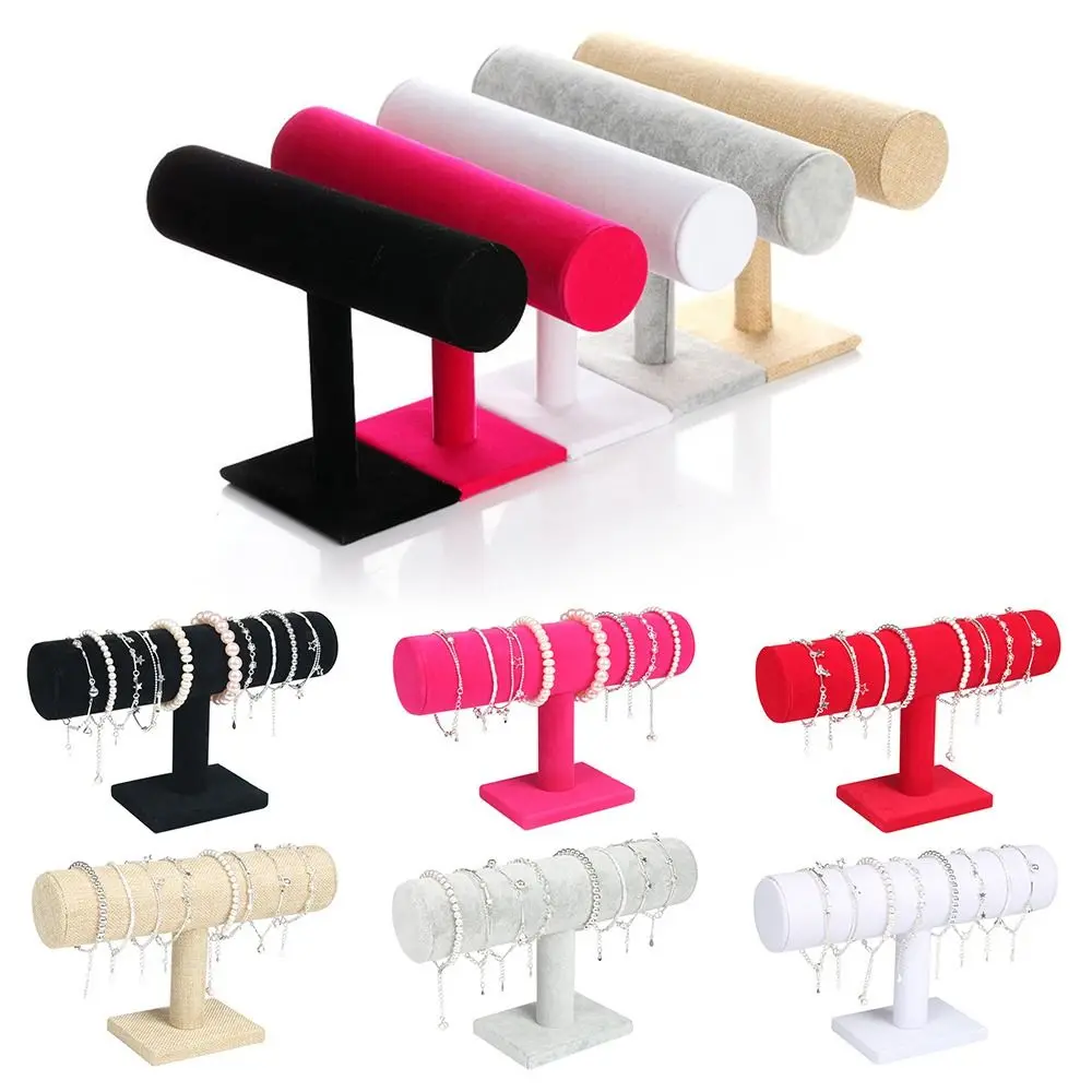 

Velvet Upright Bangle Stand Watch Holder Jewelry Organizer Jewelry Stand Bracelet Display Rack