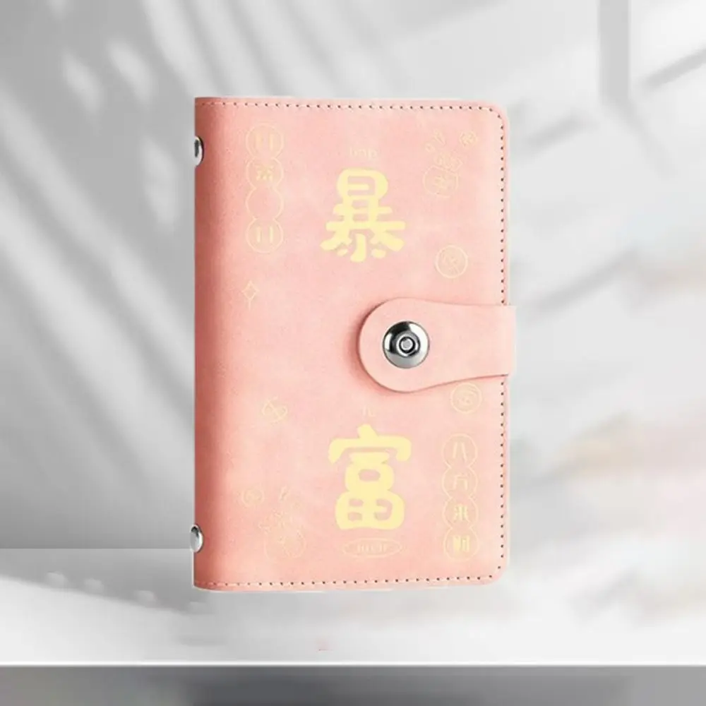 Soft Large Capacity Saving Money Binder Refillable Portable Cash Savings Handbook Waterproof Budget Storage Book Cash Envelopes