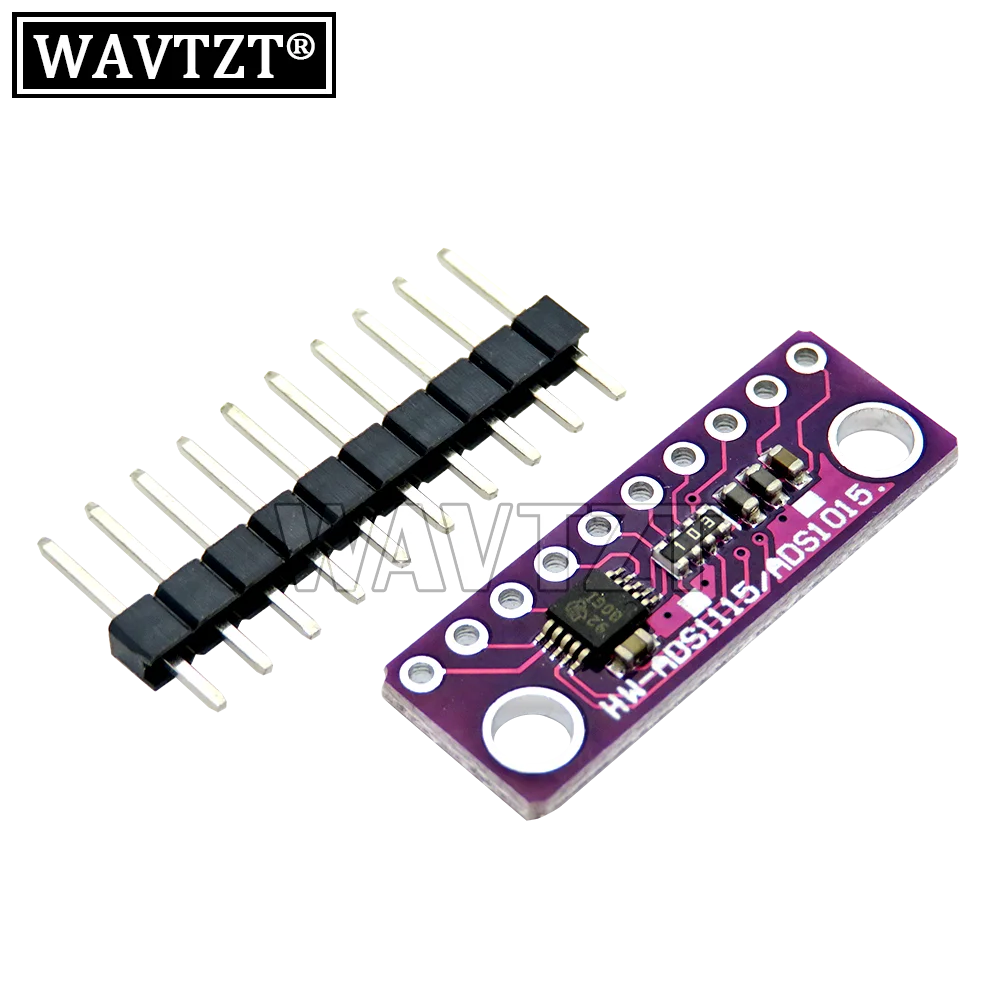 WAVTZT ADS1115 16-Bit ADCs 4-Channel Analog-to-Digital Ad Conversion Module Adjustable