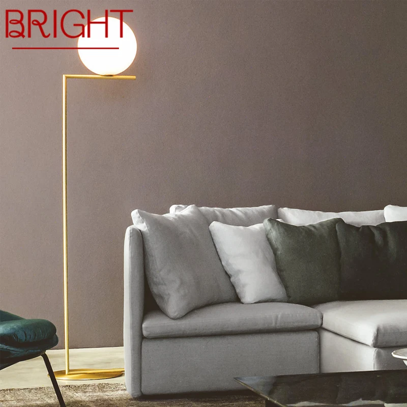 

BRIGHT Nordic Floor Lamp Modern Family Living Room Bedroom Nordic LED Creativity Decorative Standing Light