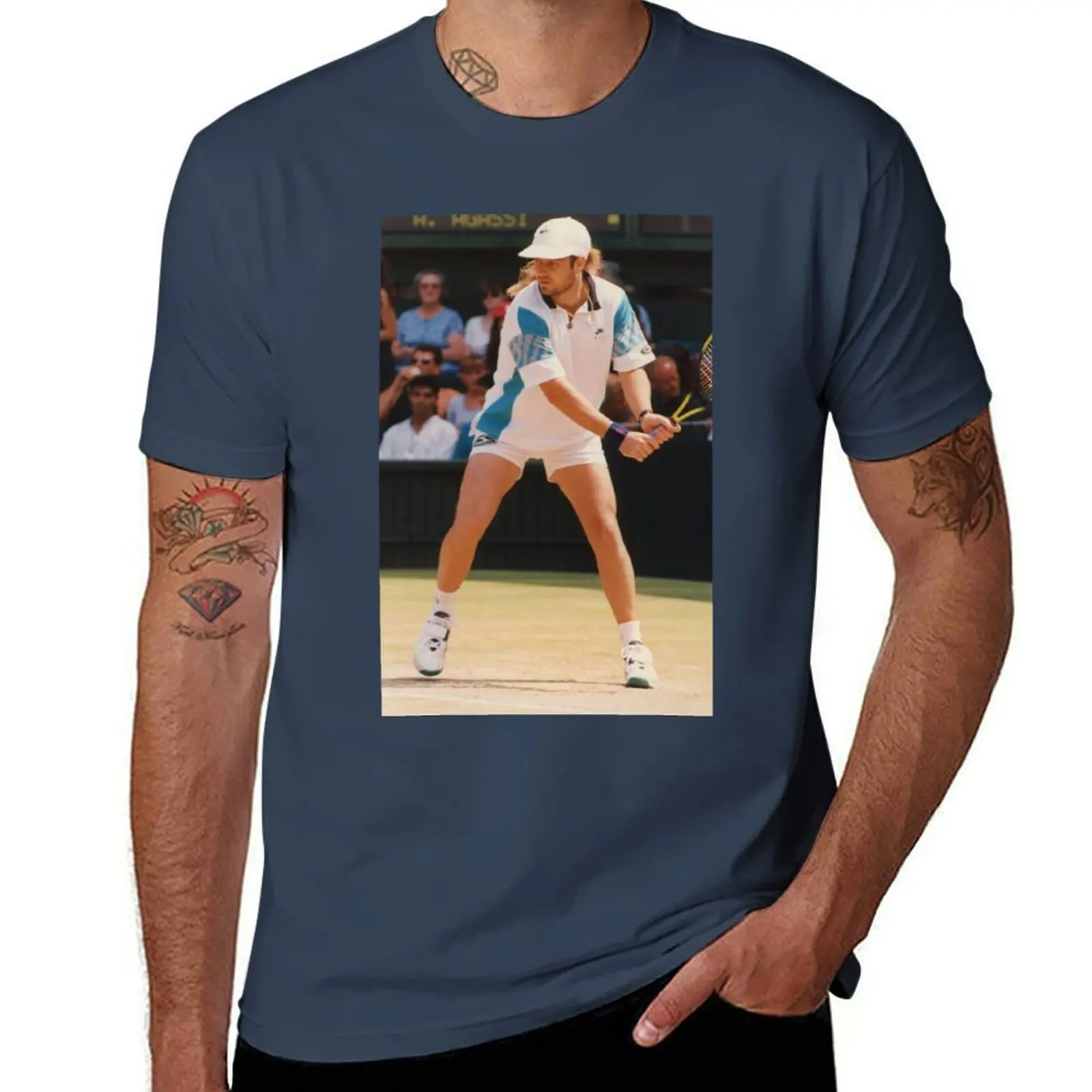 Wimbledon T-Shirt t shirt man luxury cotton tshirt 100% t shirt men 100% cotton luxury brand T-Shirt