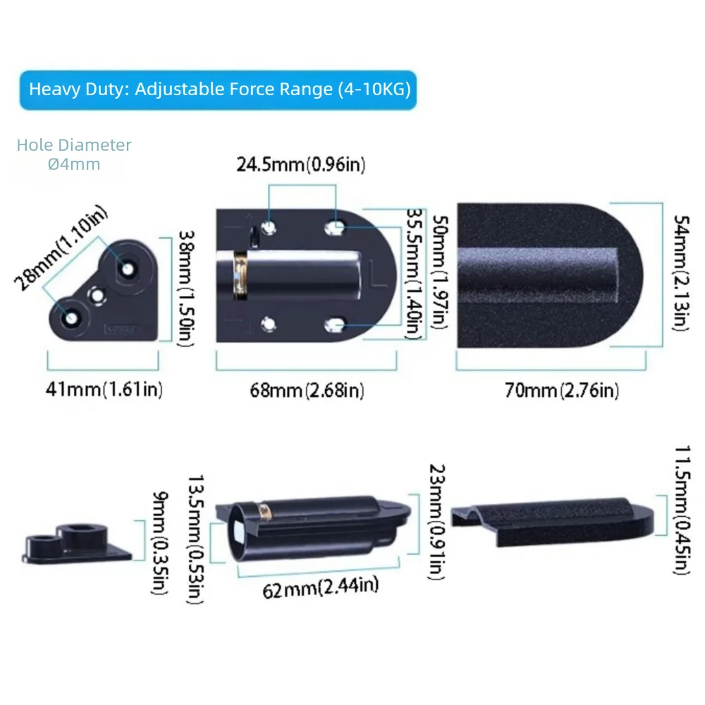 Silent Damping Dressing Table Hinge Adjustable Hydraulic High Performance Flip Down Hinge Adjustable Cushioning Alloy Material