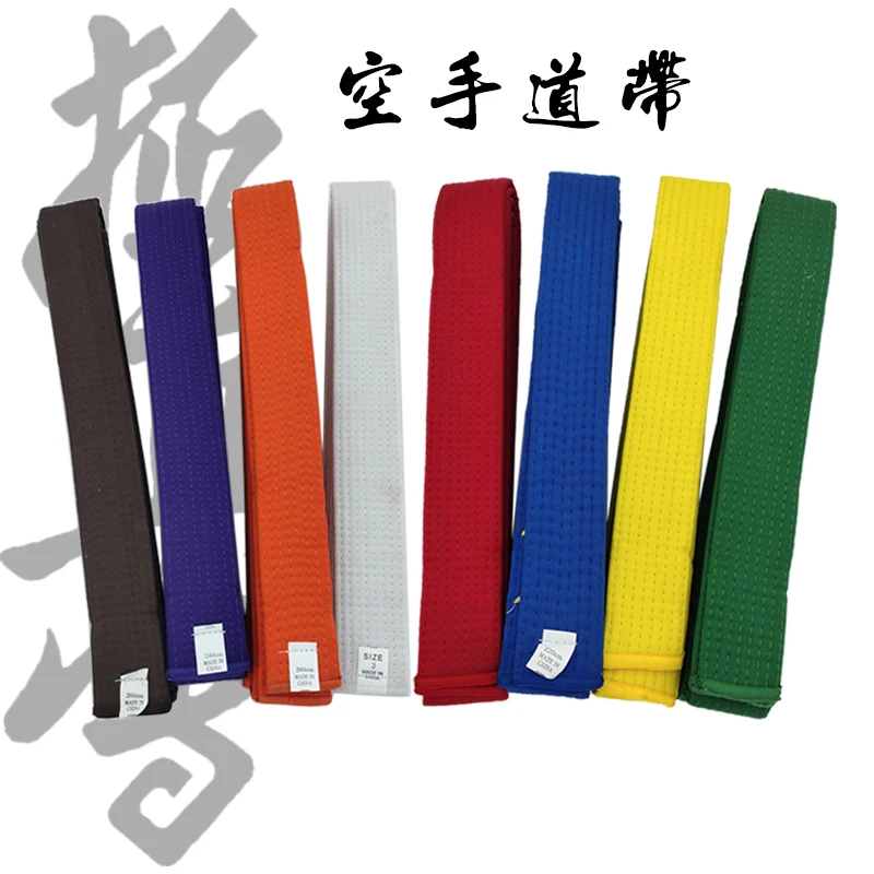 Karate Belt KYOKUSHIN KAI Taekwondo Colored Ranking Martial Arts Judo Aikido Uniform Belts for Kids Adult EMBROIDERY NAME