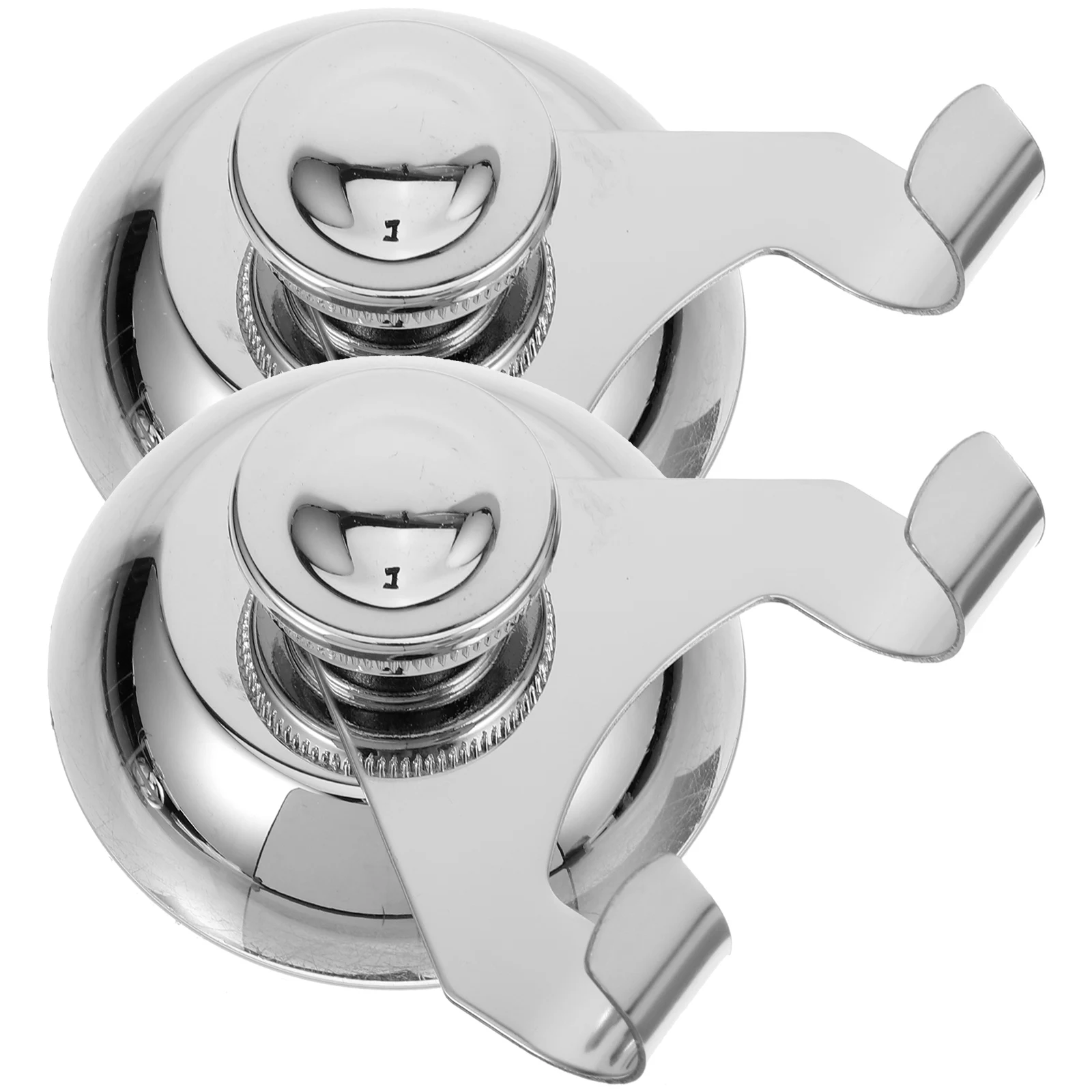 

2pcs Stainless Steel Hooks Suction Cup Heavy Duty Wall Hanger Bathroom Kitchen Shower Hooks Glass Window No Drilling Easy