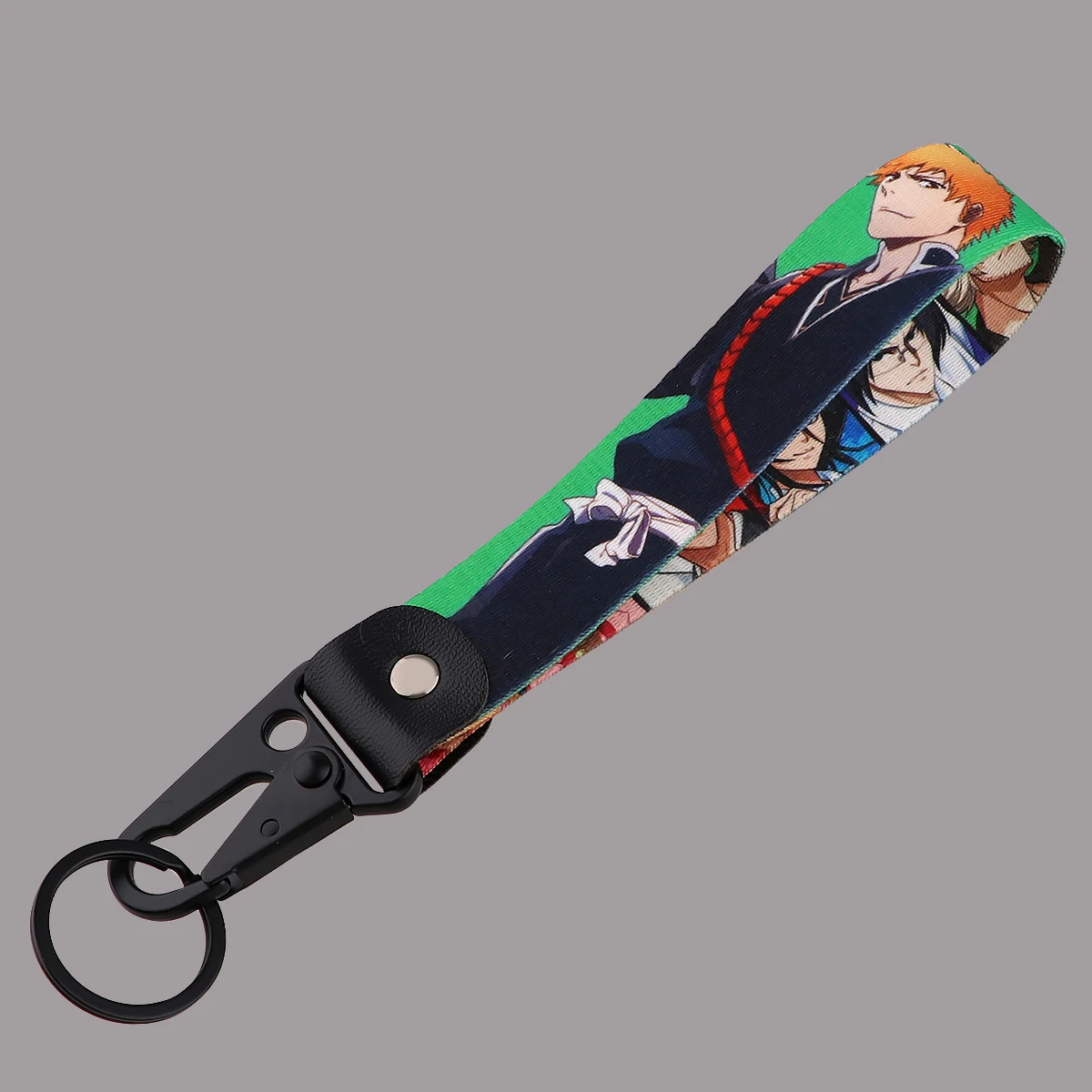 

Japanese Adventure Anime Car Keychain Short Lanyard Wrist Straps Motorcycle Keyring Key Holder Accessories Fashion Jewelry Gifts