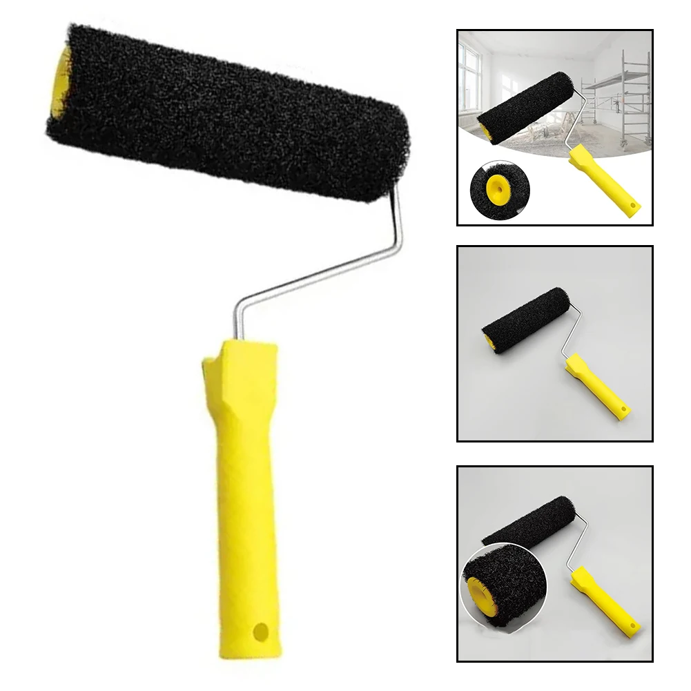 25cm Roller Brush Putty Cleaning Roller Texture Paint Diatom Mud Feeding Tool Brush Multifunctional Roller Brush Hand Tool