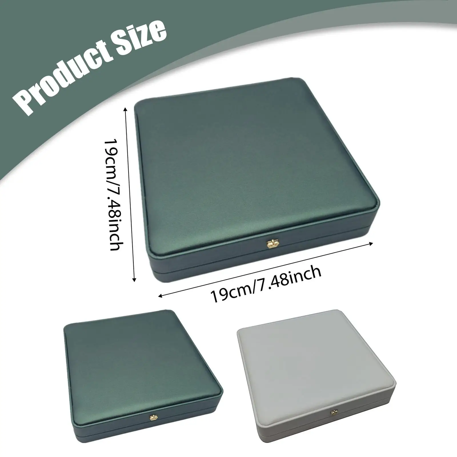 حامل صندوق مجوهرات محمول، هدايا متعددة الاستخدامات من جلد البولي يوريثان مع غطاء مفتوح قابل للطي، منظم علبة العرض لأمي الساعة