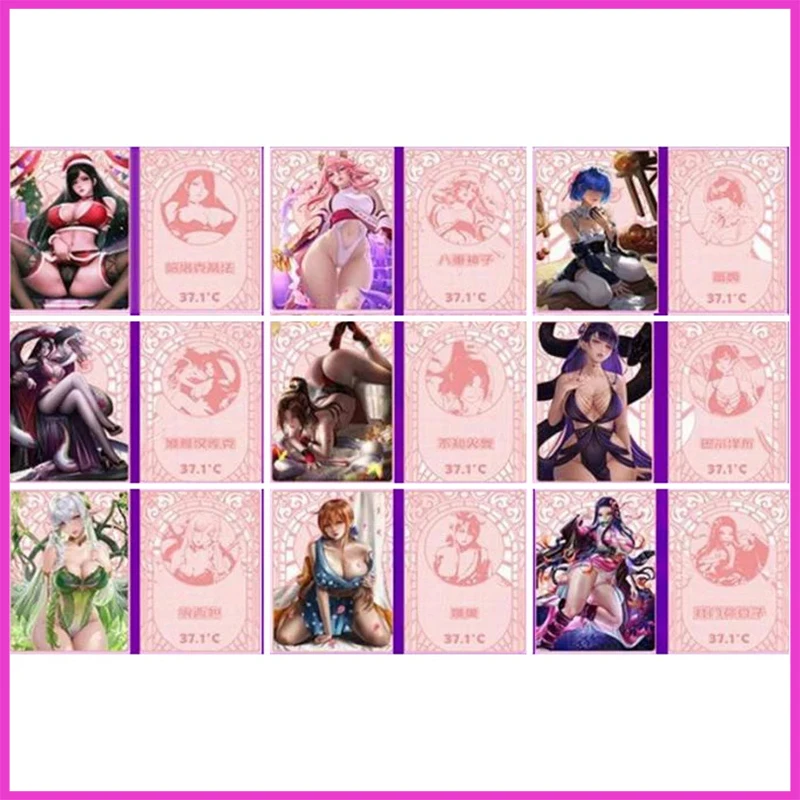 

Anime Goddess Story Rare Metal Refractive Flash Cards Tifa Lockhart Rem Hancock Toys for boys Collectible Cards Birthday Gift