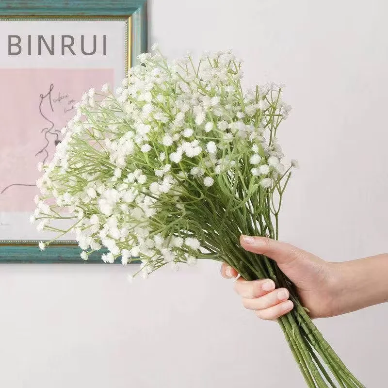 108Heads 63cm Artificial Flowers Gypsophila Babies Breath DIY Floral Bouquets Arrangement for Wedding Home Party Decoration