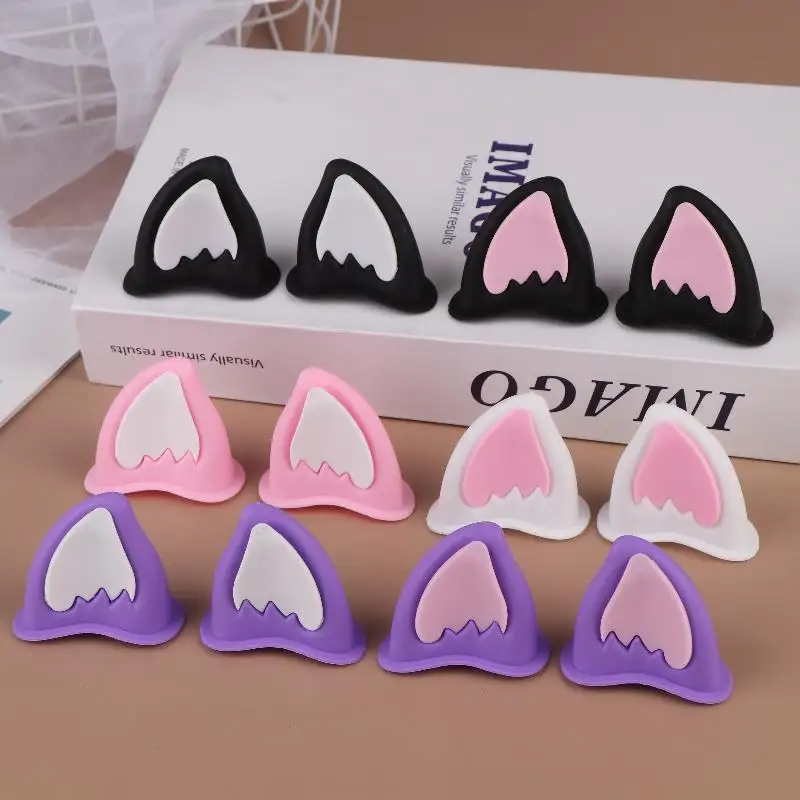 Motorcycle Helmet Cat Ear Decorations Helmet Ear Accessory For Scooter Bicycle Adhesive Motorbike For Skateboarding For Cycling