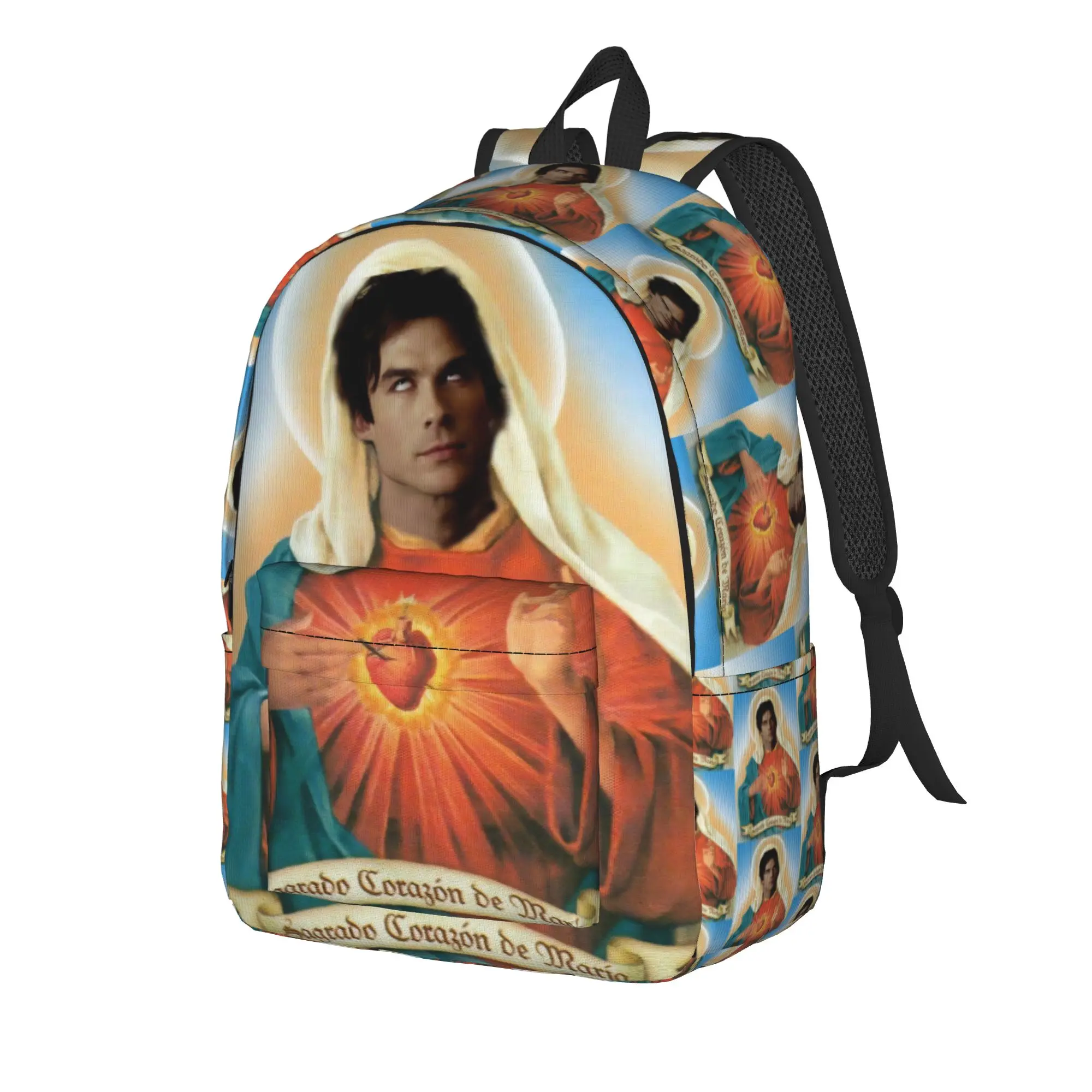The Vampire Diaries Resuable Movie Backpack Damon Salvatore Kawaii Backpacks Unisex Daily Big School Bags Colorful Rucksack
