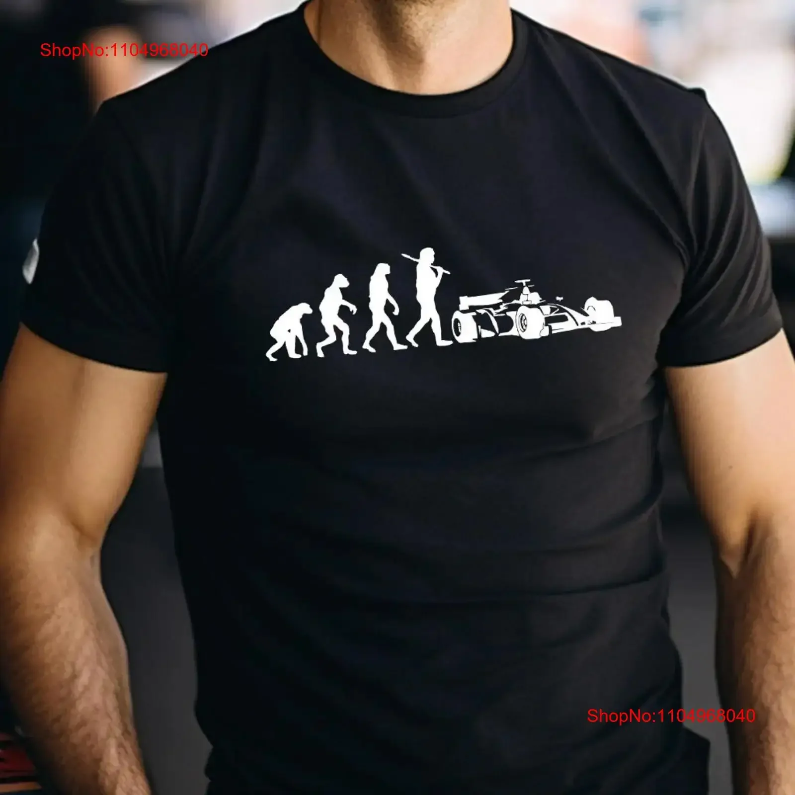 

Evolution Racing Car T Shirt Funny Race Birthday Dad Uncle Grandad Grandpa Fathers Day Top vintage Washed homme Unisex