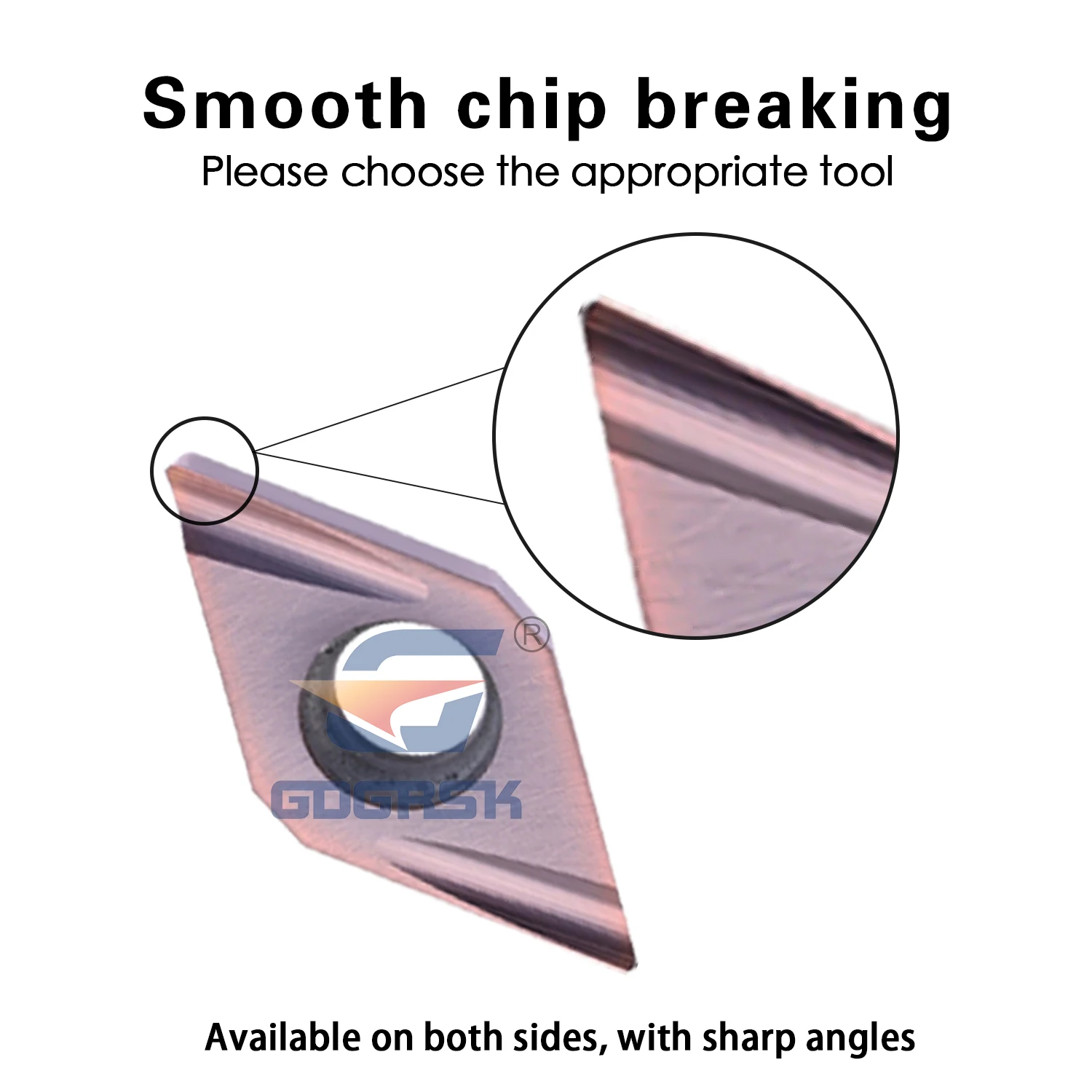 DESKAR 100% Lama da Tornitura Originale DCGT11T302R-F/LF DCGT11T304L-U/R-U DCGT070202R-U/L-U DCGT070202R-F/LF LF6018 Tornio CNC Strumento