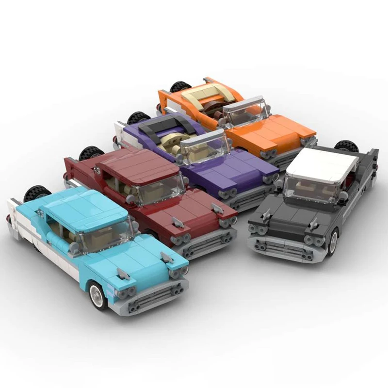 

1602pcs MOC Bowtie Impala City Champion Supercar Building Blocks Christmas Gift Master Series Collector Edition Model