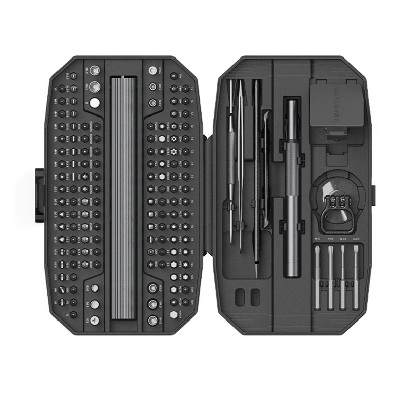 ABUG-Electric Screwdriver Set Magnetic Screw Driver Bits Professional Repair Men's Tools Kit For PC Watch Camera