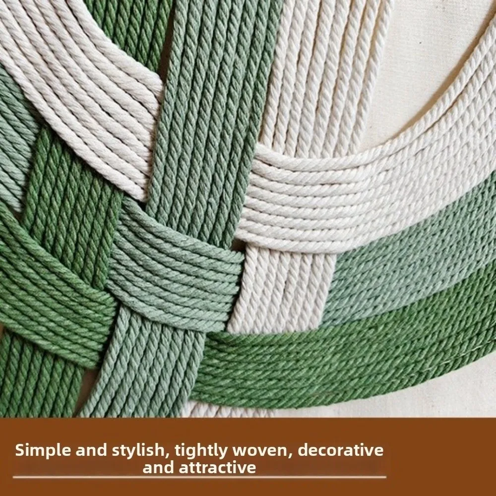 Crafts Wooden Bohemian Wall Decor Retro Yarn Woven Wall Art Tassel Tapestry Aesthetic Wall Hanging Pendant Living Room