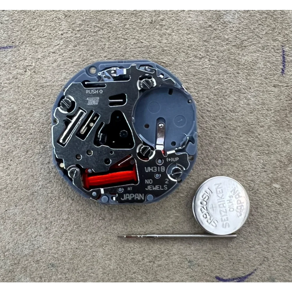 Brand New Japen Quartz Movement VH31 Sweep Second 3 Hands TMI Time Module Movement Vh31B/VH31A 110 ½ Ligne Quartz Movement