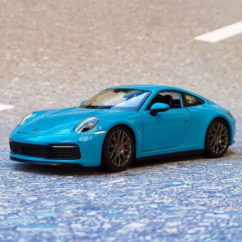 WELLY 1:24 Porsche 911 Carrera 4S Alloy Sports Car Model Diecast Toy Metal Vehicle Car Model Simulation Collection Gifts Boys