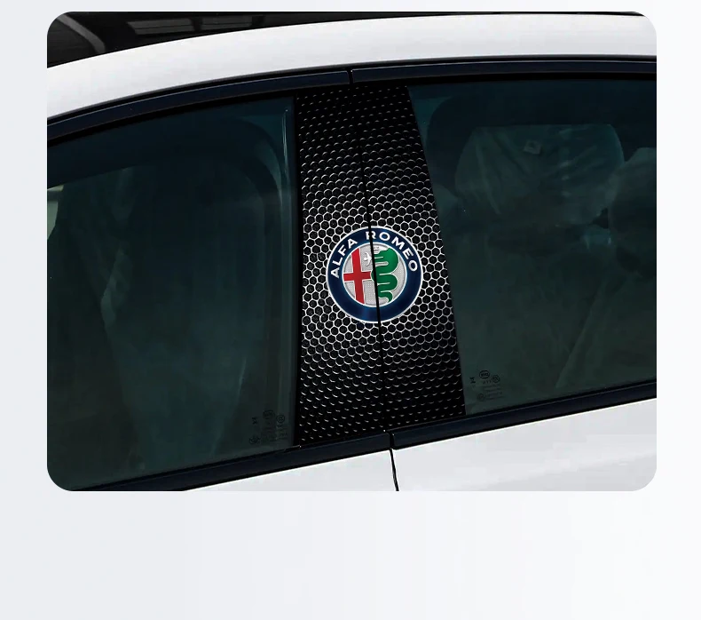 Alfa Romeo B-Stijl Stickers - Voor en na resultaat