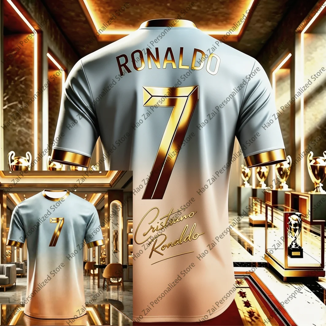 2026 Cristiano Ronaldo No. 7 Special Edition Jersey/T-Shirt — Kids'/Adult Outdoor Training Wear Fan Apparel Unisex Oversized Top