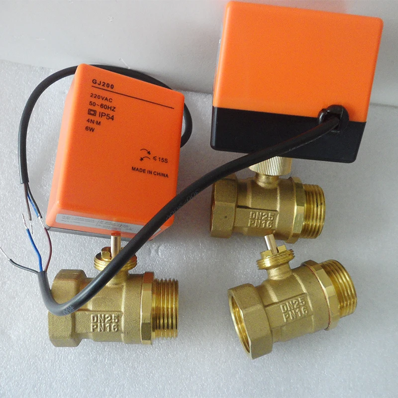 

1" female to male 2 way 3 wires brass motorized ball valve/electric actuator motor operated brass valve AC220V/110V DC24V/12V