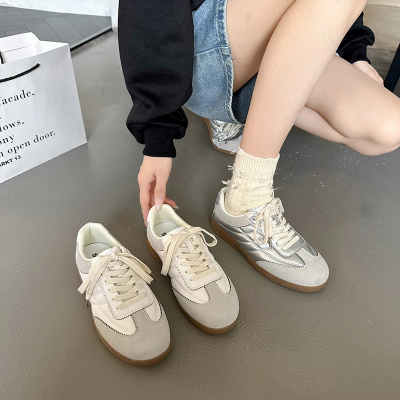 

Luxury Designer Retro Women's Shoes Female Casual Sneakers Vulcanized Sports Shoes Students Office Walking Versatile Footwear