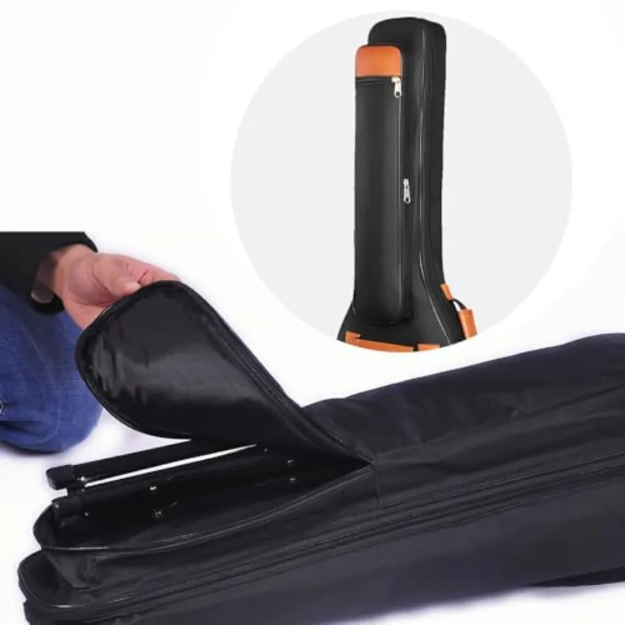 حقيبة جيتار كهربائي حقيبة جيتار 6 مم مبطنة بحزام للرقبة وجيوب حقيبة جيتار ناعمة