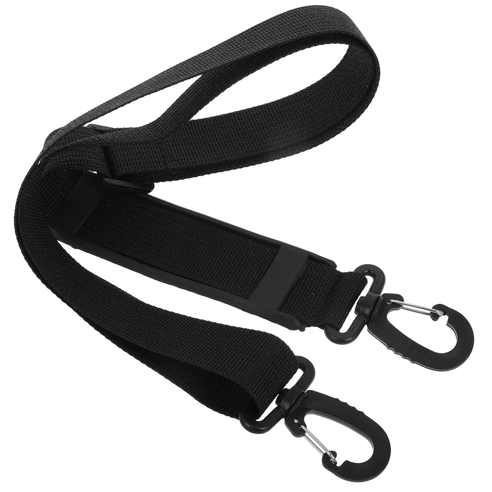 Adjustable Shoulder Strap Wide Black Crossbody Purse Replacement Strap for Camera Bag Universal Use Suitcase Straps