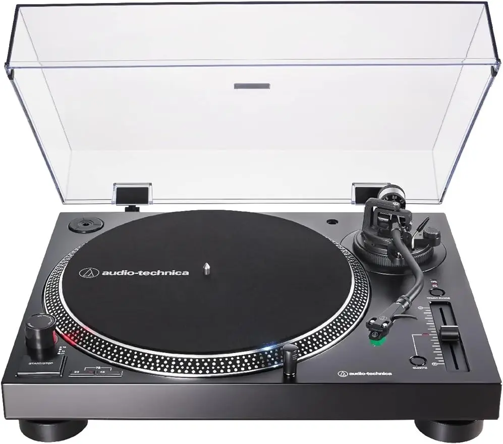 Audio-Technica AT-LP120XUSB-BK Direct-Drive Turntable (Analog & USB), Fully Manual, Hi-Fi, 3 Speed,