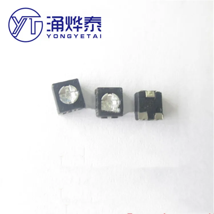 

YYT 10 шт SMD прецизионный потенциометр 1K 5K 10K 20K 50K 100K 3*3 мм черный регулируемый
