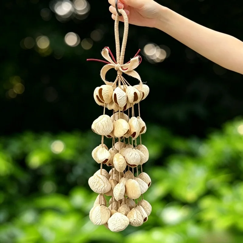Meditation Bells Natural Fruit Shell Wind Chimes Yoga Sound Healing Hand Bell Professional Accompaniment Percussion Instruments