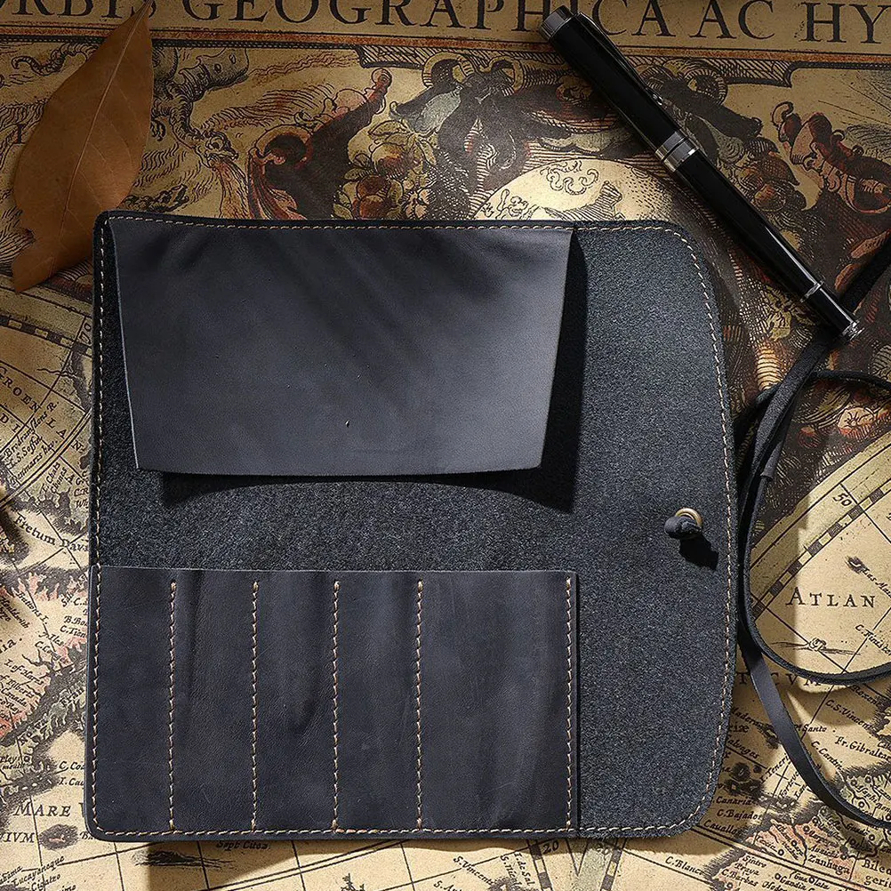 

Pencil Case Retro Vintage Holder Bag for Stationery Fountain Protective Pouch Manual Woman