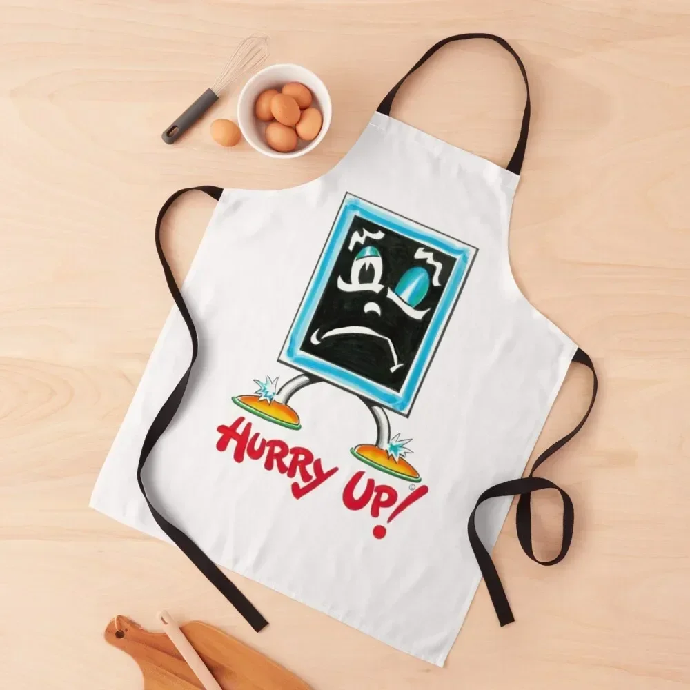 

Blackboard Hurry Up Vintage Apron Hairdresser Kitchen Handle For Women For Woman Apron