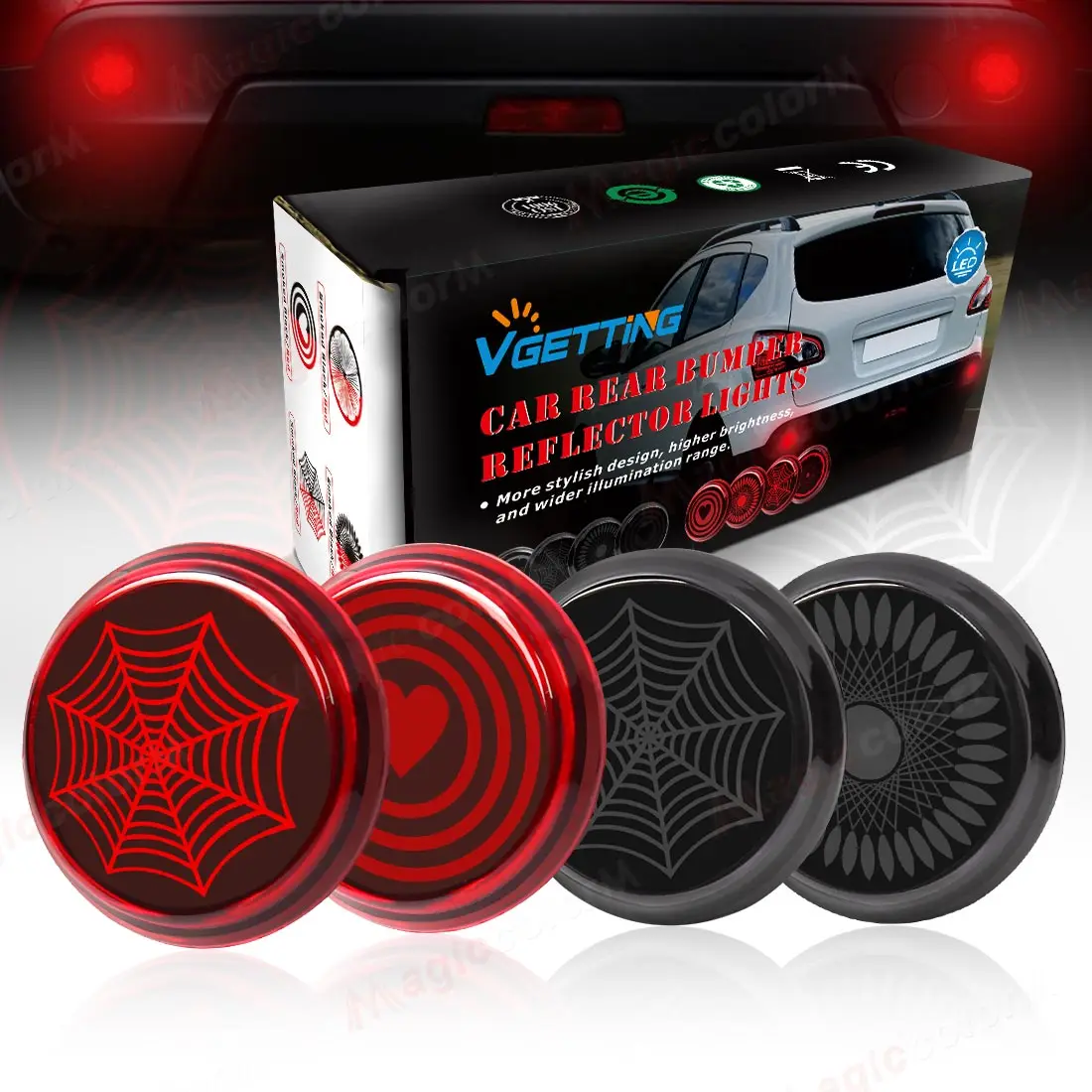For Toyota Corolla 2008 2009 2010 LED Rear Bumper Reflector Lights For Nissan Qashqai X-Trail Brake Running Lamp Car Accessories