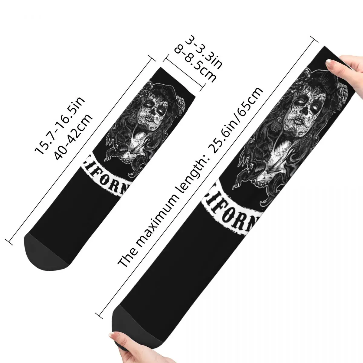 Glücklich Lustig männer Socken Ausgestattet Scoop Vintage Harajuku Sons of Anarchy Verbrechen TV Drama Hip Hop Casual Crew Verrückte socke Geschenk Gedruckt