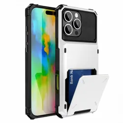 Wallet Case for iPhone 17 16 15 14 13 12 11 Pro MAX X XR XS Plus 16Plus Mini Armor Card Slot Flip Hidden Pocket Hard PC Cover