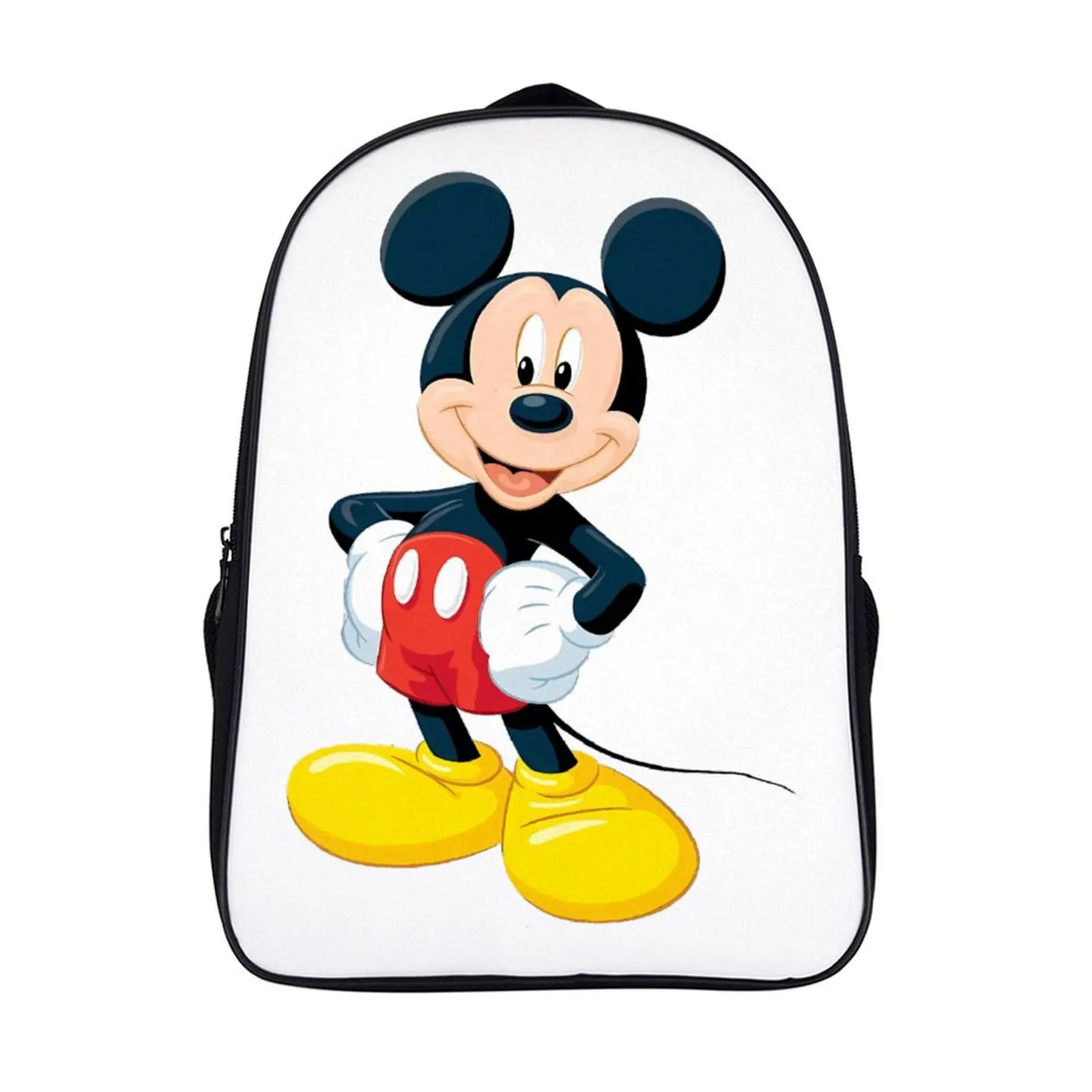 

Fashion Student's Backpack Cartoon Disney Mickey Mouse School Bag 16 Inch 2 Compartment Backpack Student Schoolbag