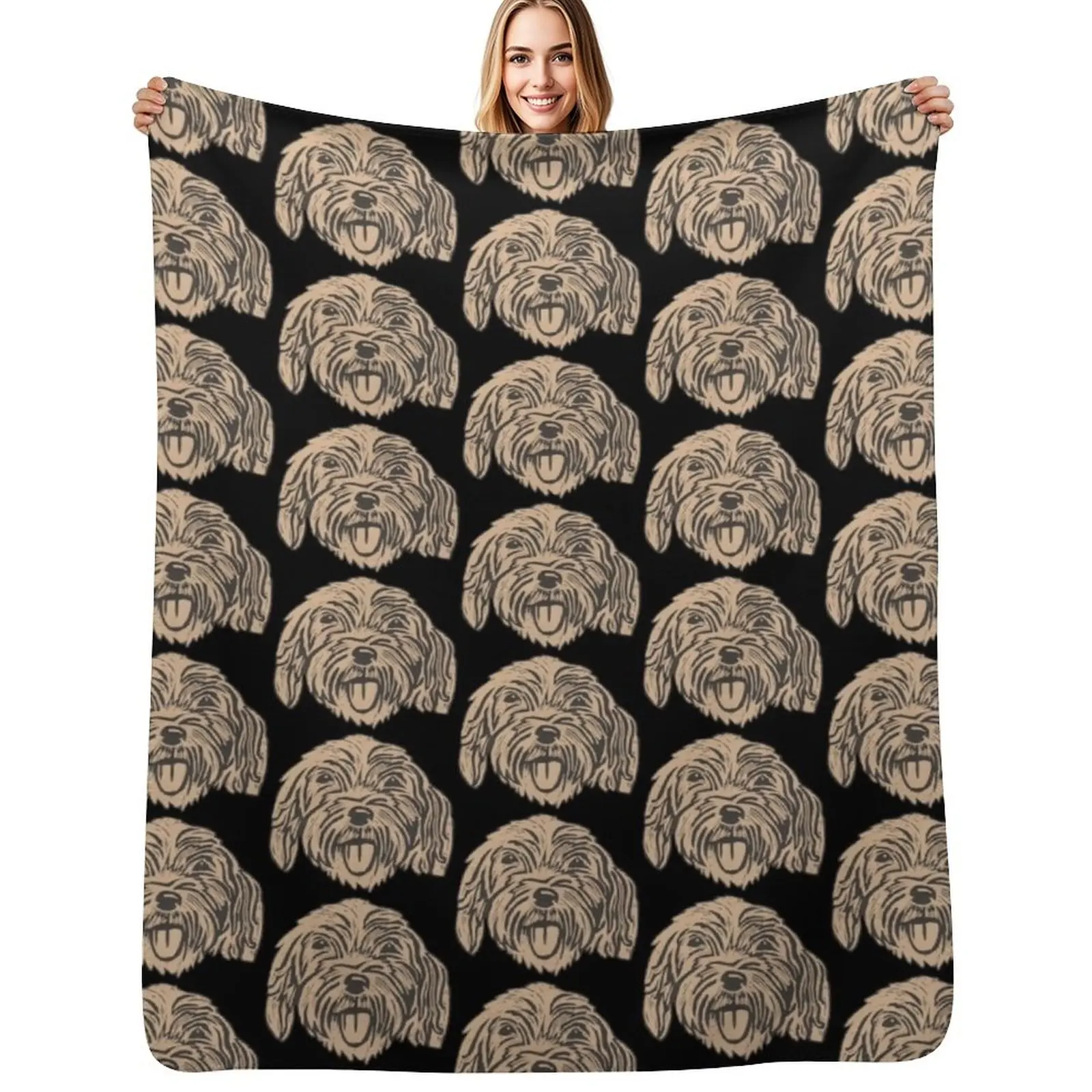 Crazy Cockapoo Throw Blanket Bed Decorative Beds halloween Luxury Thicken Tourist Retros Blankets