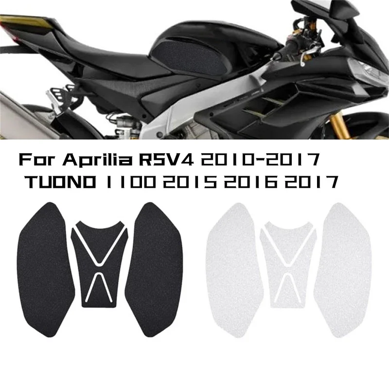 For Aprilia RSV4 2010-2017 TUONO 1100 Motorcycle Anti Slip Fuel Oil Tank Pad Side Knee Grip Decal Protector Sticke