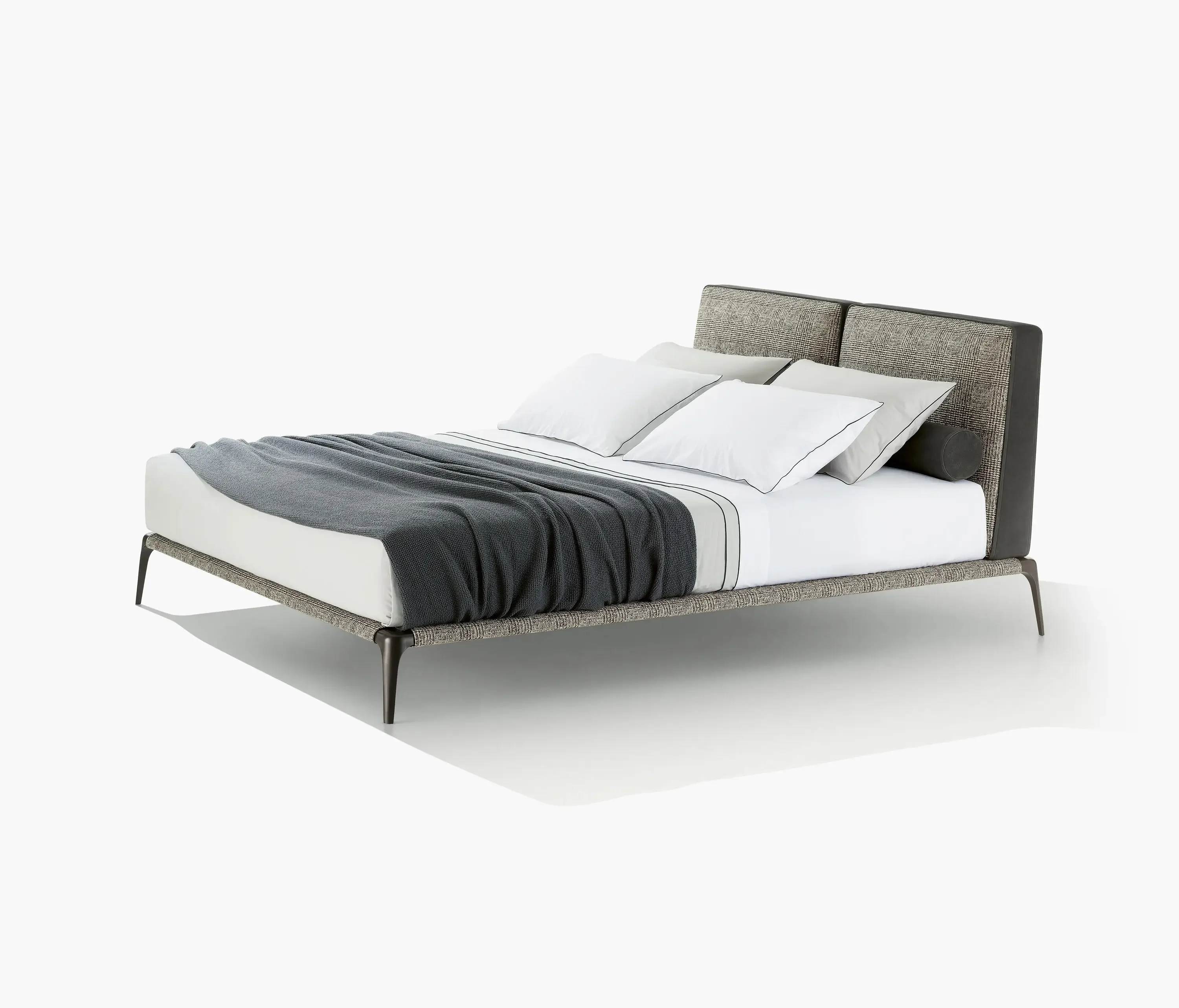 -Italienisches Luxus-Doppelbett Moderne nordische minimalist ische High-End-Haupt schlafzimmer möbel