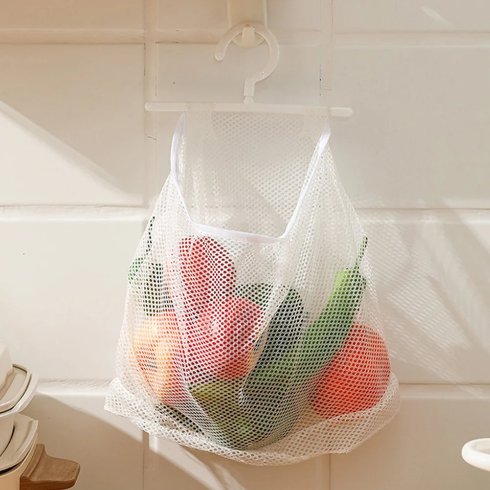 

3Pcs Hanging Mesh Storage Bags Multifunctional Clothespin Organizer Laundry Hampers Kitchen Bathroom Storage Pouch