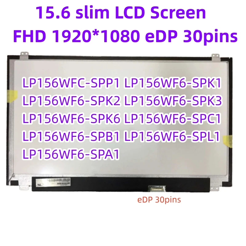 

15.6" FHD LCD Screen IPS Panel Display Matrix Replacement LP156WF9-SPK2 For Asus Vivobook 15 X510U X510UA X510UAR X510UN X510UQ