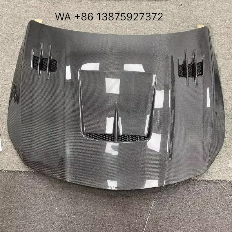 Wmwmnu Real Carbon Fiber Hood Bonnet for W118 W177 CLA A Grade Lightweight Durable Car Engine Cover Replacement Accessory
