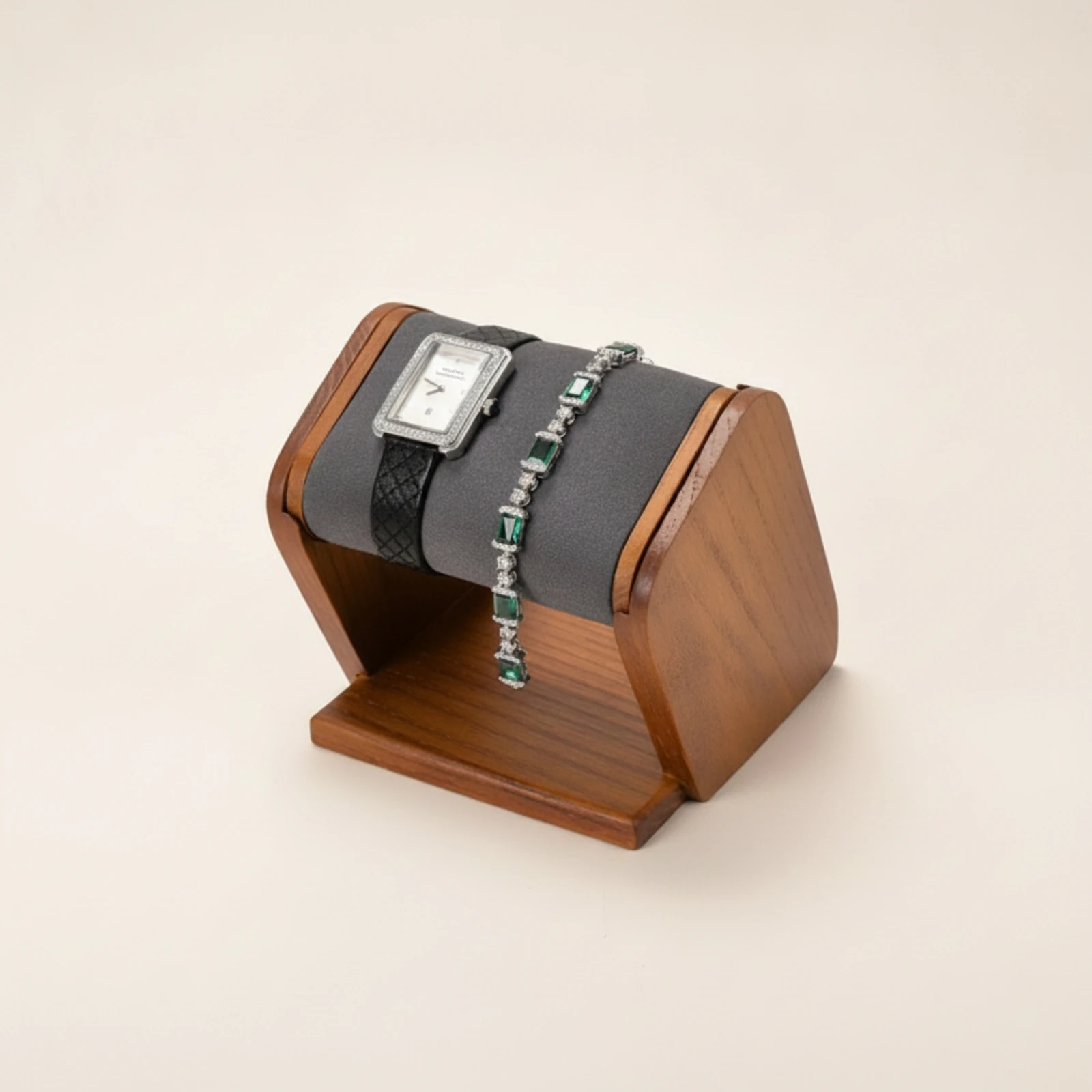 Watch Stand with Padded Support Stable Watch Display Stand Sturdy Space-Saving for Collectors, Dresser, Countertop