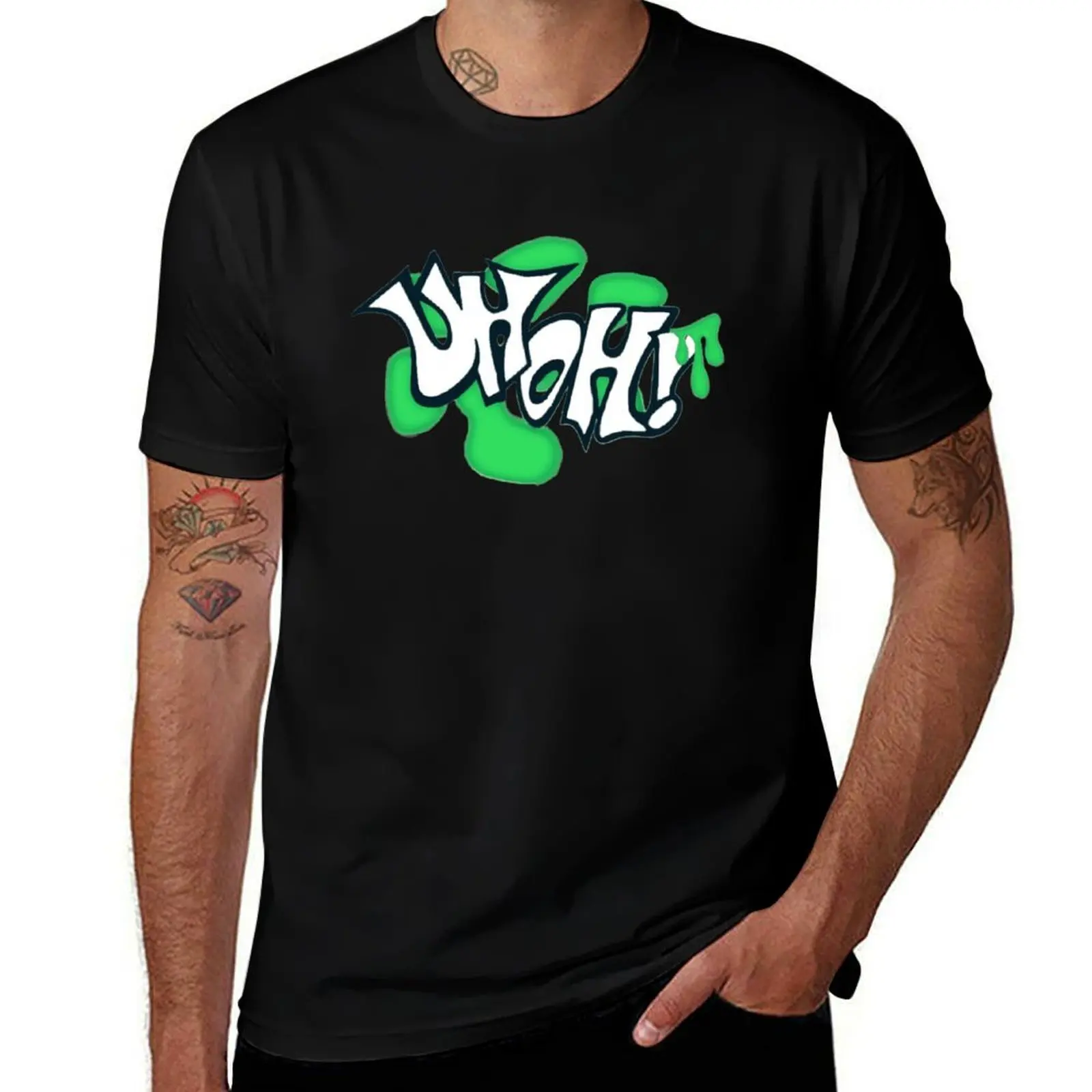 ORIGINAL DRAWN Uh Oh 90's Kids Game Show T-Shirt Breathable Workout Short Sleeve Top